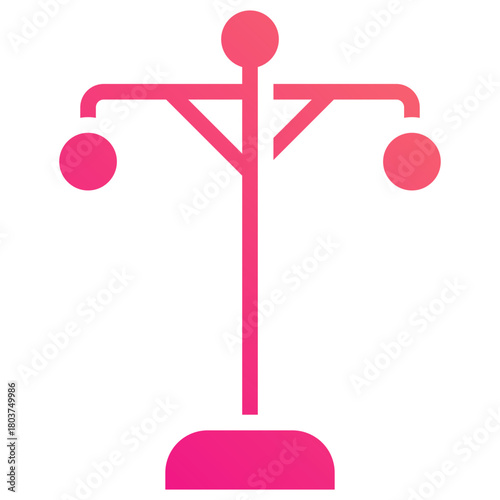 light poles gradient fill icon
