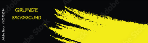 Vector grunge background. black and yellow abstract dirty grunge background.