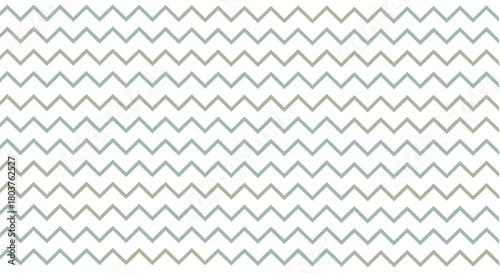A repeating pattern of soft blue and beige zigzags on a white background.