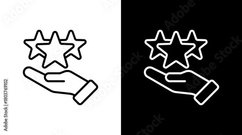 Reputation With Icon Set Design