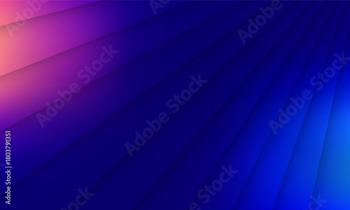 Modern abstract blue background with strips lines vector illustration. Science, futuristic, energy technology concept. Suit for business, corporate, banner, backdrop.