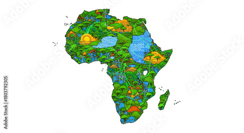 Vibrant Africa A Continent of Diverse Ecosystems and Rich Biodiversity