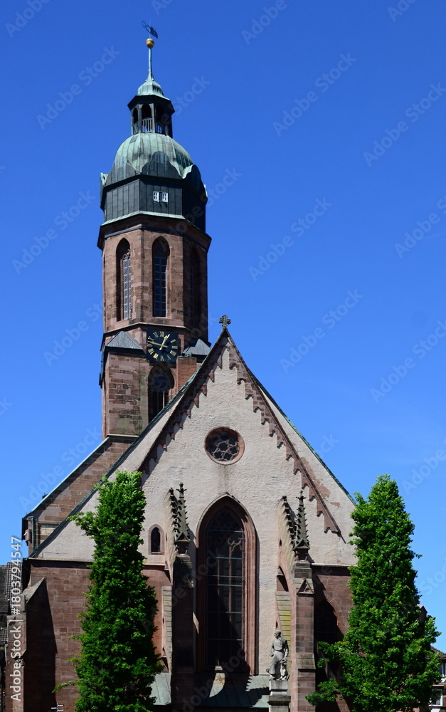 Fototapeta premium Historical Jacobi Church in the Old Town of Einbeck, Lower Saxony