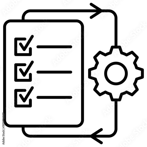 Workflow Outline Icon