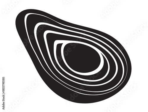 Avocado icon vector illustration solid black white background superfood