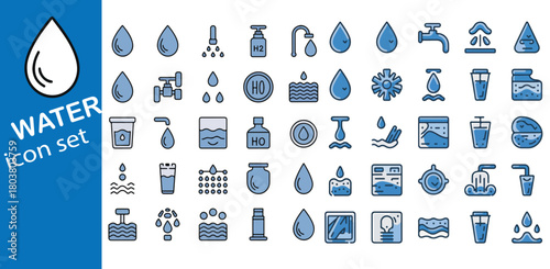 Water icon set..eps