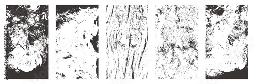 Distress old wood textures. Cracked plank backgrounds and grainy overlays.