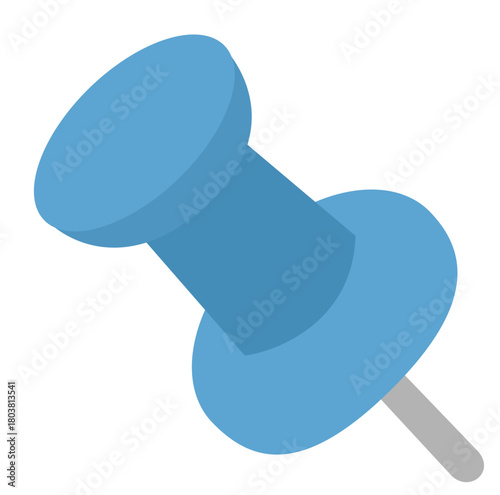 Blue push pin 