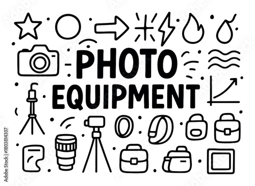 Photography Icons Doodle