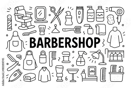 Barbershop Essentials Doodle