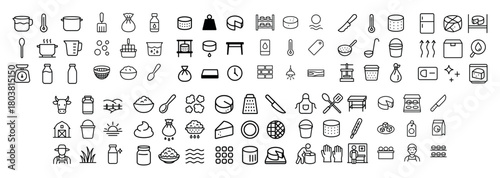 Kitchen and cooking icon collection
