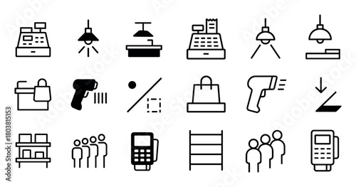 Supermarket Icon Grid
