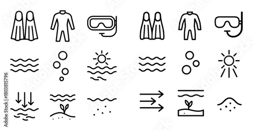 Diver Gear Icons