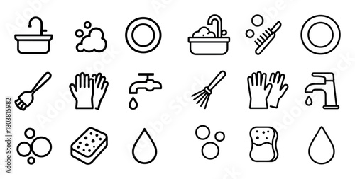 Minimalist Tableware Icons