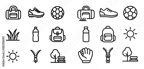 Minimalist Sports Icons