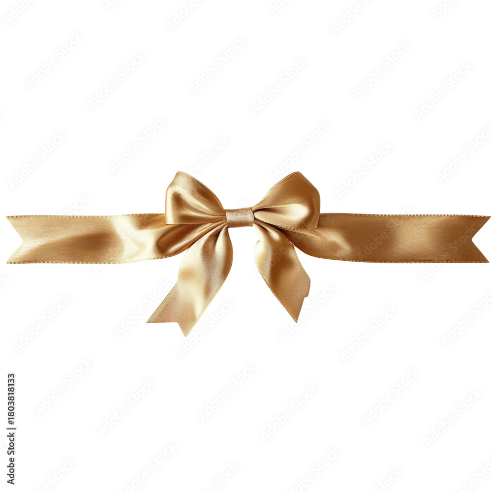 Fototapeta premium Elegant Decorative Satin Ribbon Bow, Generative AI