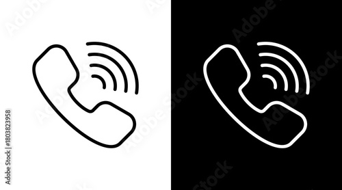Phone With Icon Set Design