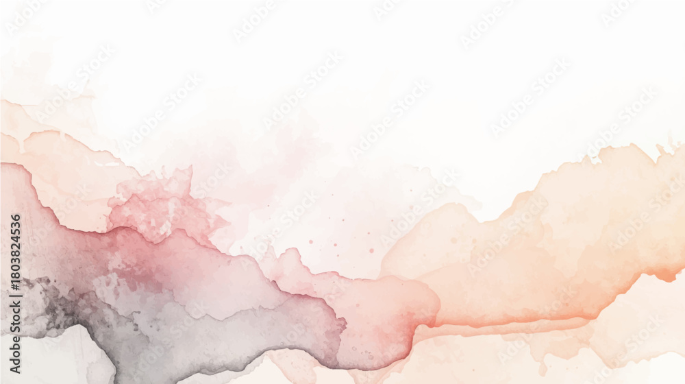 Fototapeta premium Abstract pink and blue watercolor background texture with light smoke and vintage paper design
