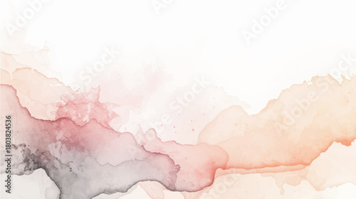 Abstract pink and blue watercolor background texture with light smoke and vintage paper design