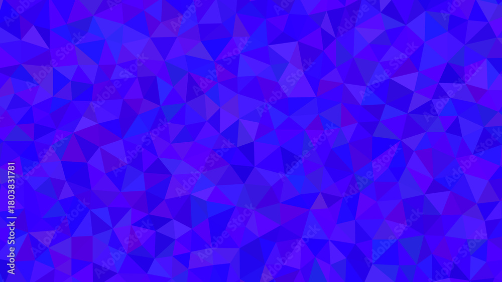 Fototapeta premium A mesmerizing display of blue hues in a low poly design, creating a captivating and modern abstract background with geometric precision