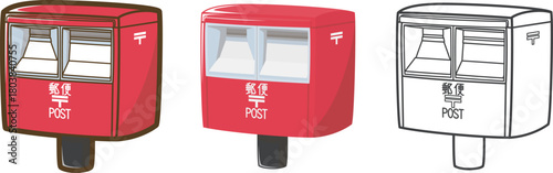 郵便ポスト（2口）