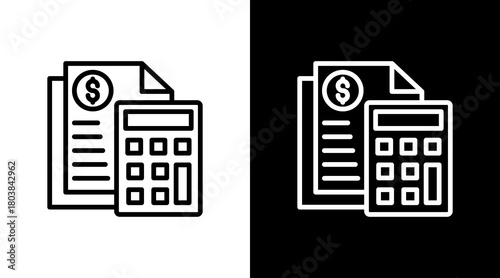 Accounting With Icon Set Design