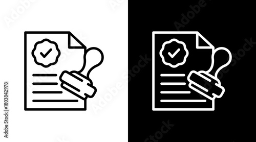 Approved With Icon Set Design