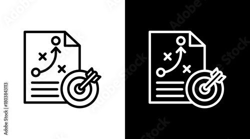 Strategy With Icon Set Design