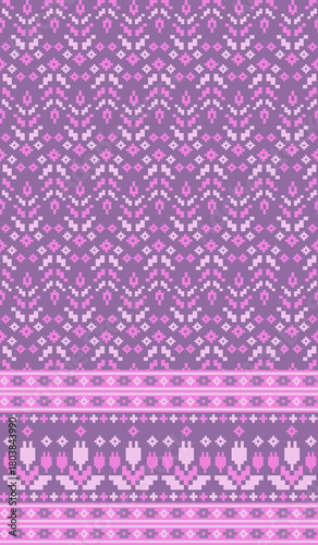 beautiful pixel tribal pattern inspired by each native pixel fabric wayuu African native American southeast Asian traditional textile Thai silk pattern Aborigine Australian Columbian pattern fabric