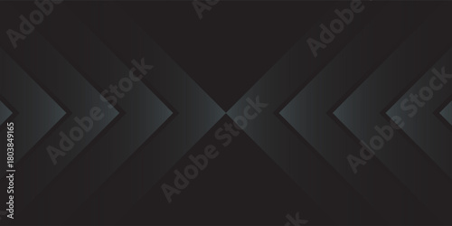 Abstract gray arrow shadow direction. abstract on black background futuristic modern design. up down arrow direction, Vector