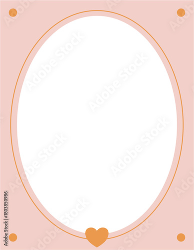 pastel vintage photo frame instant collection printable template 