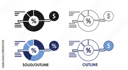 Analyze financial data with clear charts and dollar signs for business growth