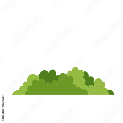 Green Bush Illustration
