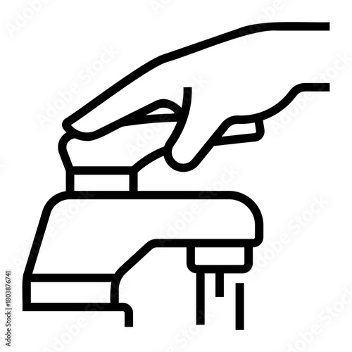 personal hygiene Line Icon