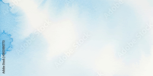 Light blue watercolor background texture soft abstract wash painting perfect for design elements and backgrounds