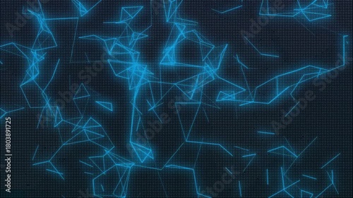 Futuristic plexus network connection animation background