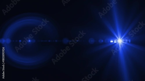 optical lens flare shining background moving