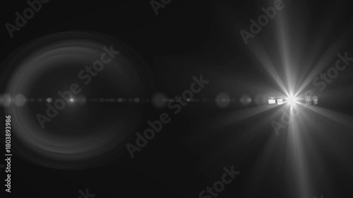 optical lens flare shining background moving