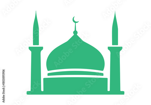 mosque image, superior vector icon
