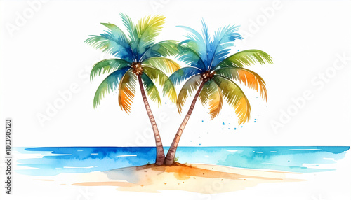palm tree on the beach