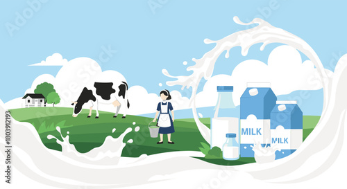 Fresh Farm Milk Production and Healthy Dairy Beverage Consumption for a Wholesome Lifestyle