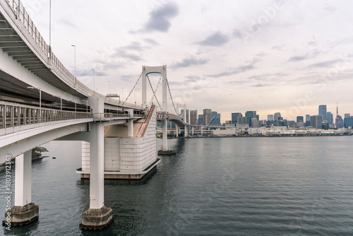 東京レインボーブリッジからの湾岸風雨系