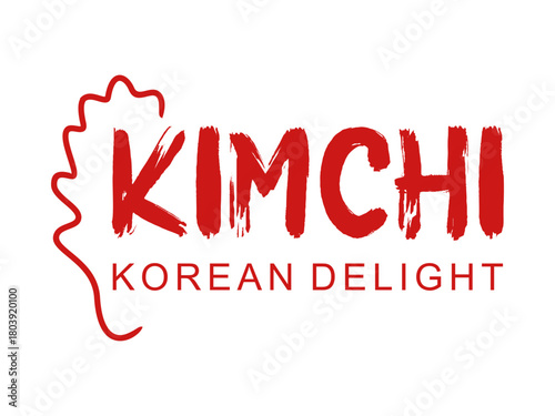 Kimchi logo vector. Design letter icon