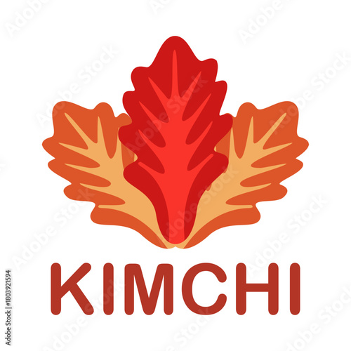 Kimchi logo vector. Design letter icon
