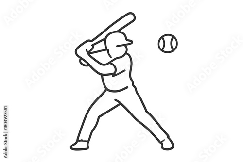Professional baseball player in batting stance preparing to hit a pitch during a sports competition
