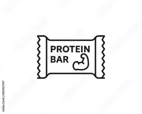 Protein Bar icon vector design illustration.