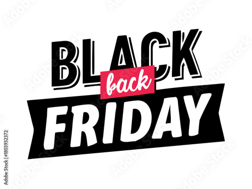 Black friday banner, card, poster. Vector Illustrator
