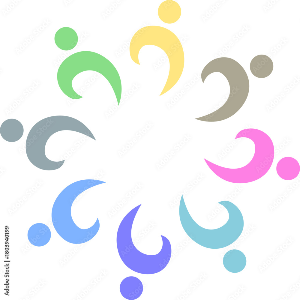 Obraz premium PEOPLE CONNECTED UNION TEAM TEAMWORK SIGN LOGO 