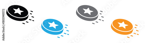 star icons in motion, representing achievement, success, and recognition for modern projects and innovative ideas, perfect for digital marketing.