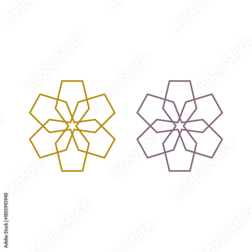 Natural Mandala Ayurveda Resort Sign Symbol Logo
